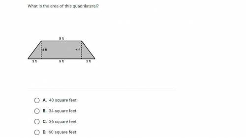 What is the Area of this quadrilateral