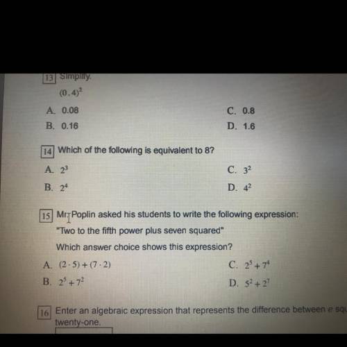 Can you help me on question 14?!