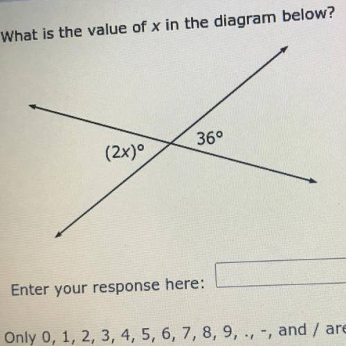 What is the value of x in the diagram below?
360
(2x)