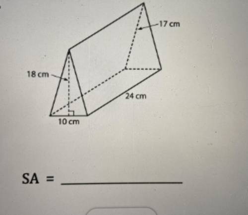 Geometry, Find the Surface Area show all work: I need help!!