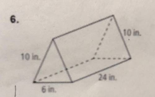 Use formulas to find the lateral area and surface area of each prism. Round your answer to the near