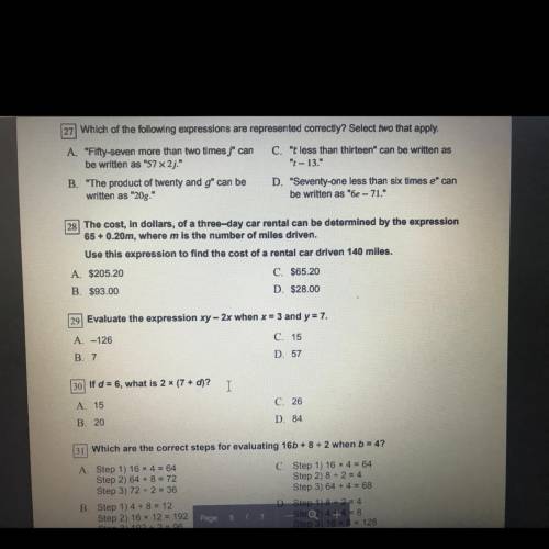 Can you help me on a question 28?!