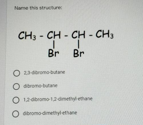 Name the structure need it for chemistry ​