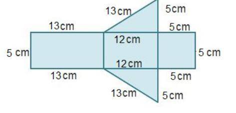 What is the surface area of the solid that this net can form?

A. 106 square centimeters
B. 150 sq