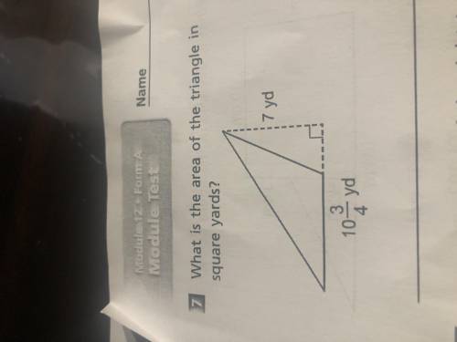 What is the area of triangles in square yards