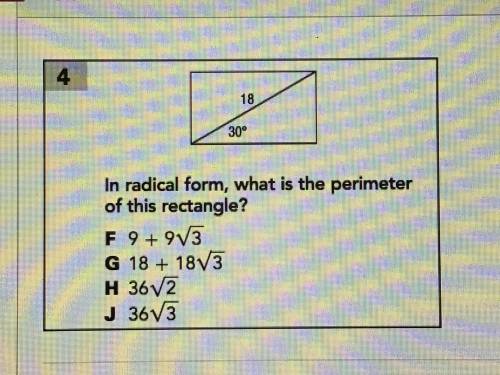 Prob overthinking it but still need help:/

in radical form, what is the perimeter of this rectang