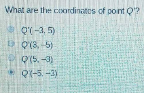 What are the coordinates of Point Q?​