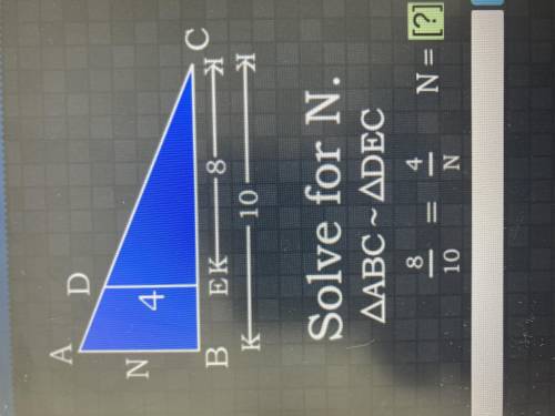 Solve for N 
Congruent vs Similar Triangles