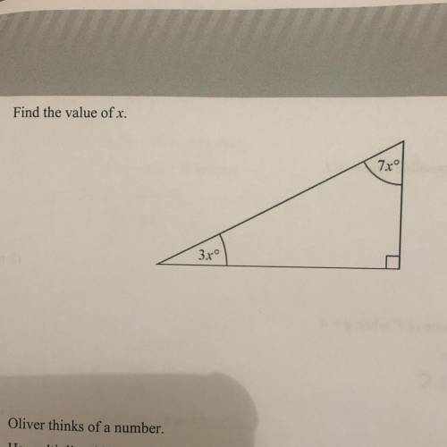 HELP PLS Find the value of x.