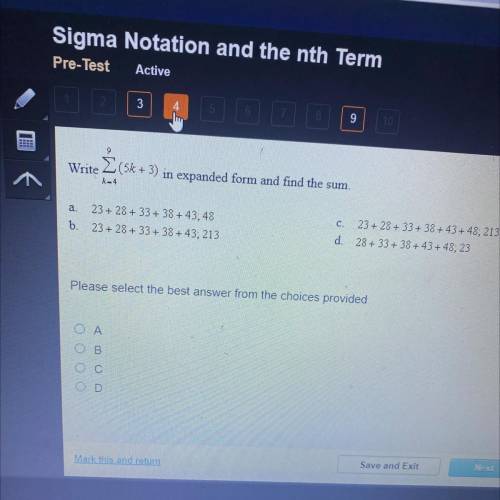 Sigma Notation and the nth term