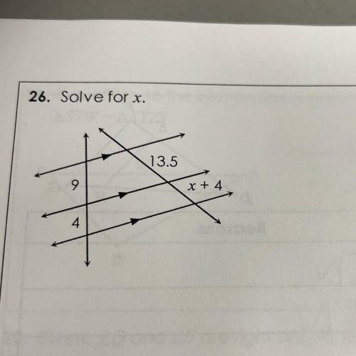 Solve for x, unit 6 test of similar triangles for geometry