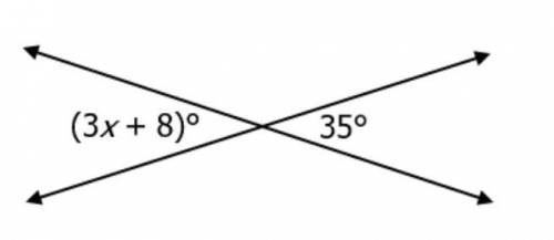 What is the value of x in the figure below?
A-9
B-14 1/3
C-45 2/3
D-81