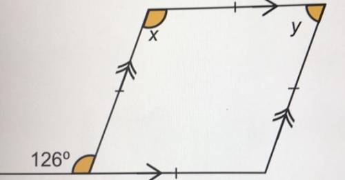 Find angle x and y please asap