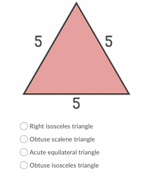 What type of triangle is shown?