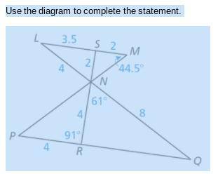 Use the diagram to complete the statement.m∠NPR = °