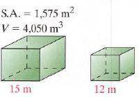 Find the surface area and volume of each smaller similar solid.
(Please Help its due in 2 hours)