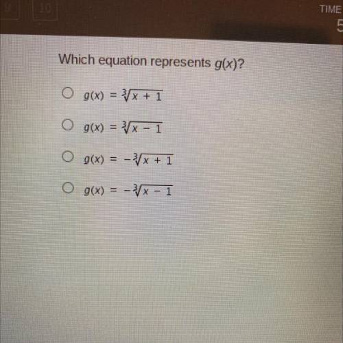 Which equation represents g(x)?