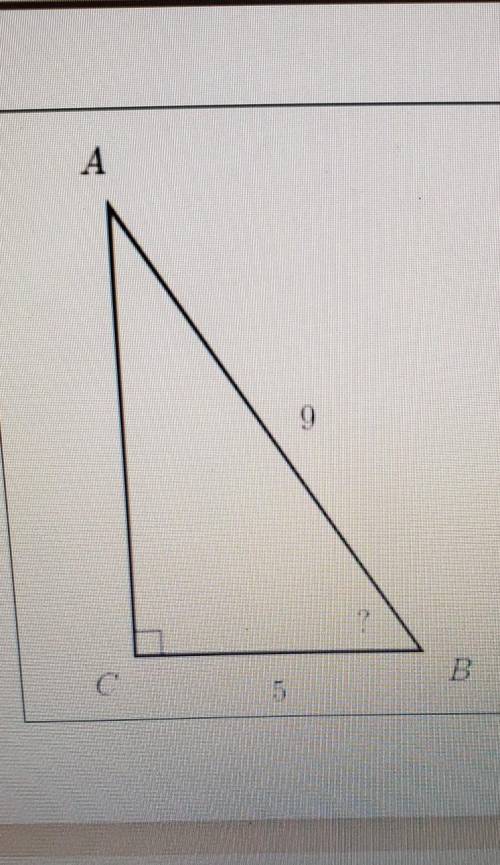 I need help solving for the angle.​