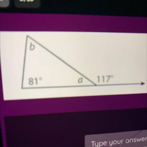 What is the measure of angle a?