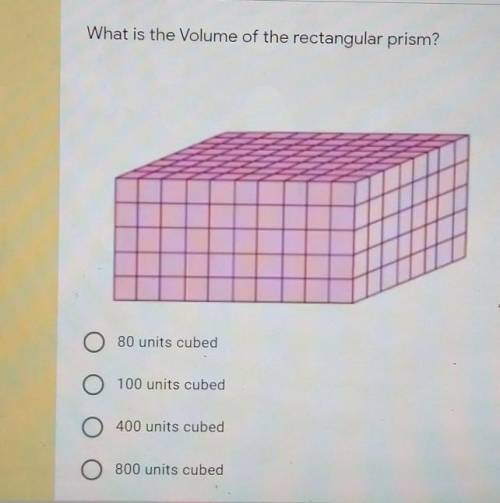 What is the volume of the rectangular prism?

you don't have to give a full explaination, just the