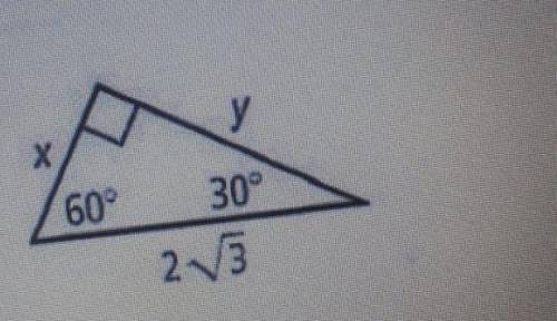 What is x and y for this geometry question