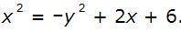 Write the equation in standard form for the circle