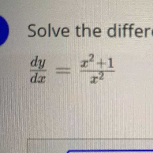 Solve the differential equation for a particular solution at (1,1)