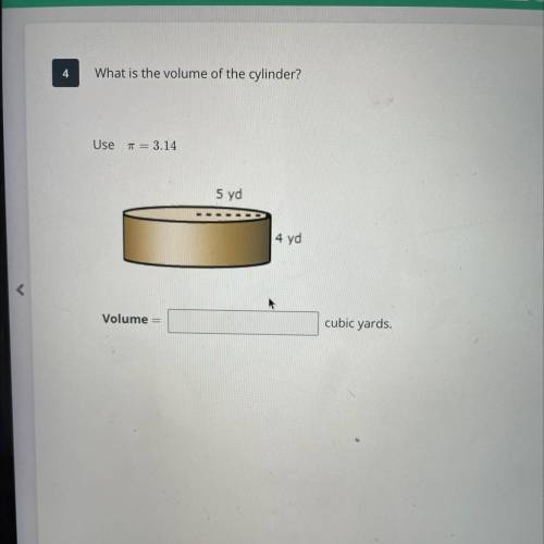 Whats is the volume of the cylinder?