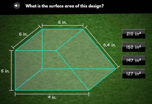 What is the surface area of this design ?