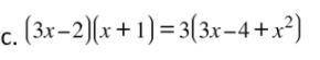 Solve the equation below for x, show all work