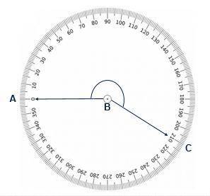 What is the measurement of the angle below?