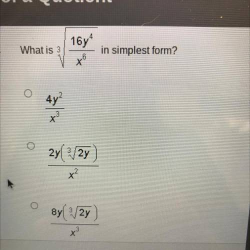 What is 3/16y^4/x^6 in simplest form