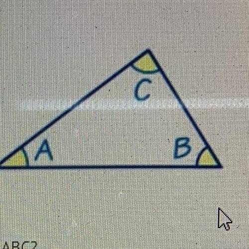 Which three angle measures can be used to make ABC?

A)
36
B)
41
C)
68
D)
71°
E)
88