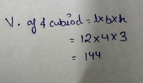 The volume of the rectangular prism is ___ cubic units.