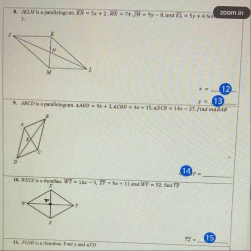I NEED HELP WITH THESE ASAP WITH WORK SHOWN PLEASE