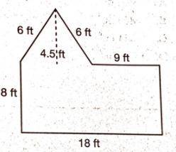 What is the area of the figure below?
