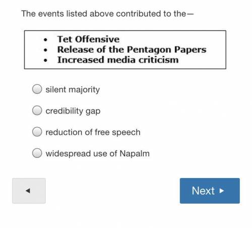 The events listed above contributed to the