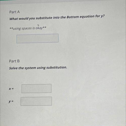 HELP HELP ASAP ASAP WILL GIVE EXTRA POINTS

*the system of equations are “y=-6x+10
7x-5y =24”