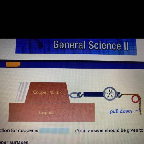 using the diagram above, the coefficient of the kinetic friction for the copper is ___. (your answe