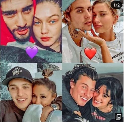 Who is your favourite couple from these 4- Zayn and Gigi , Justin and Hailey , Dalton and ariana ,
