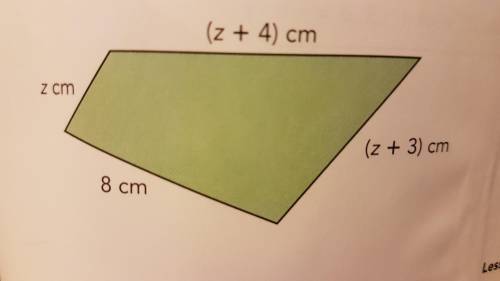 You will get 18 points if you answer correctly

The figure shows a quadrilateral. The length of ea