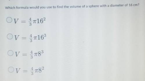What is the formula of this volume ​