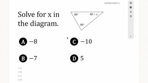 Solve for X in the Diagram.

Brainliest for the first Correct answer :)
(Sorry for all the questio