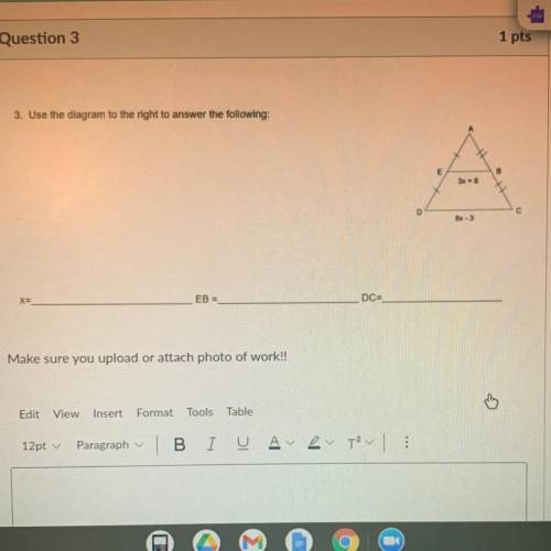 Help please taking geometry exam!!
