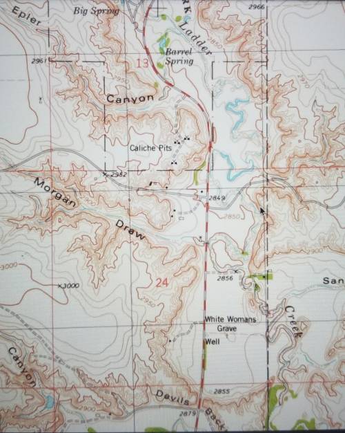 What is the elevation difference from the top of Morgan Draw to Ladder Creek?​