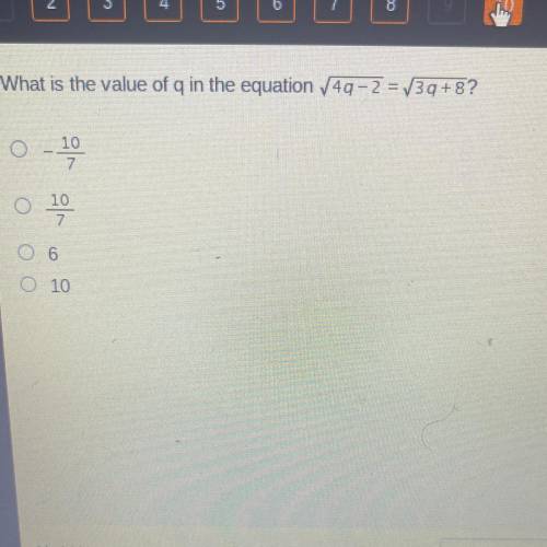 What the value of q in the equation