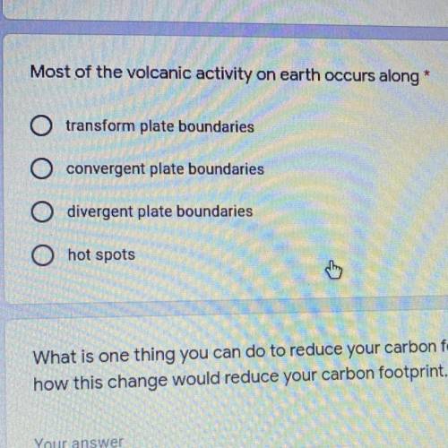 Most volcanic activity on the earth occurs along what?