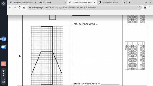 Lateral surface area________
