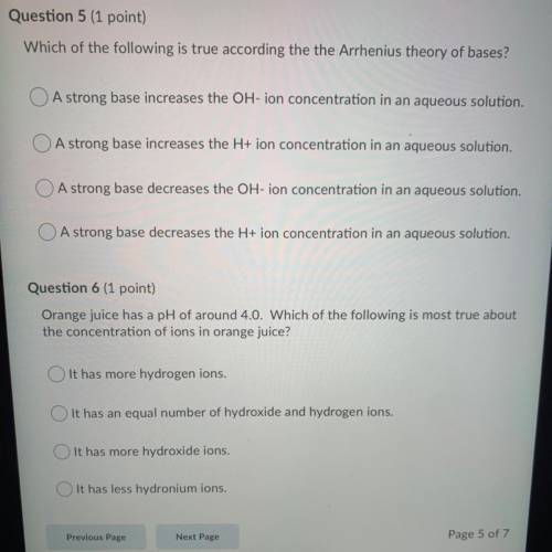 What are questions 5 & 6?
