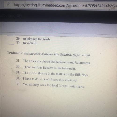 For those fluent in Spanish, can you help translate the sentences